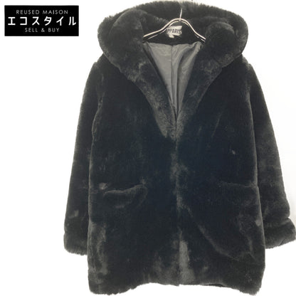 Apparis アパリス F46 ﾌﾞﾗｯｸ ﾌｪｲｸﾌｧｰ ｺｰﾄ コート S