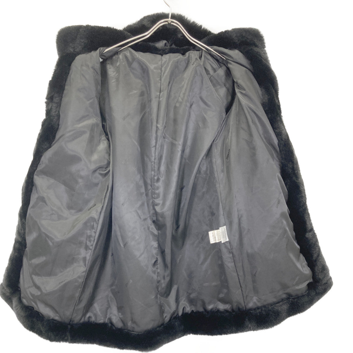 Apparis アパリス F46 ﾌﾞﾗｯｸ ﾌｪｲｸﾌｧｰ ｺｰﾄ コート S