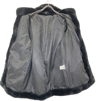 Apparis アパリス F46 ﾌﾞﾗｯｸ ﾌｪｲｸﾌｧｰ ｺｰﾄ コート S