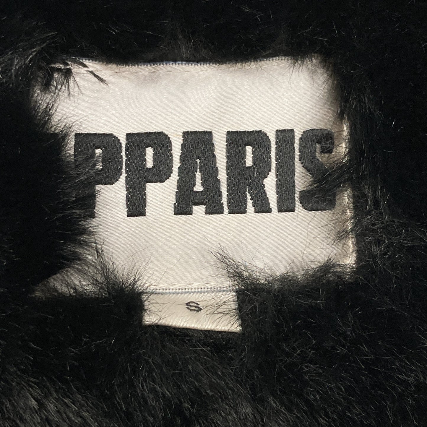 Apparis アパリス F46 ﾌﾞﾗｯｸ ﾌｪｲｸﾌｧｰ ｺｰﾄ コート S