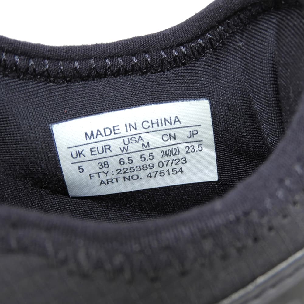 COMMEdesGARCONS コムデギャルソン ×サロモン　新品同様 プラットフォーム スニーカー シューズ レディース ブラック 23.5cm 25SS シューズ 23.5