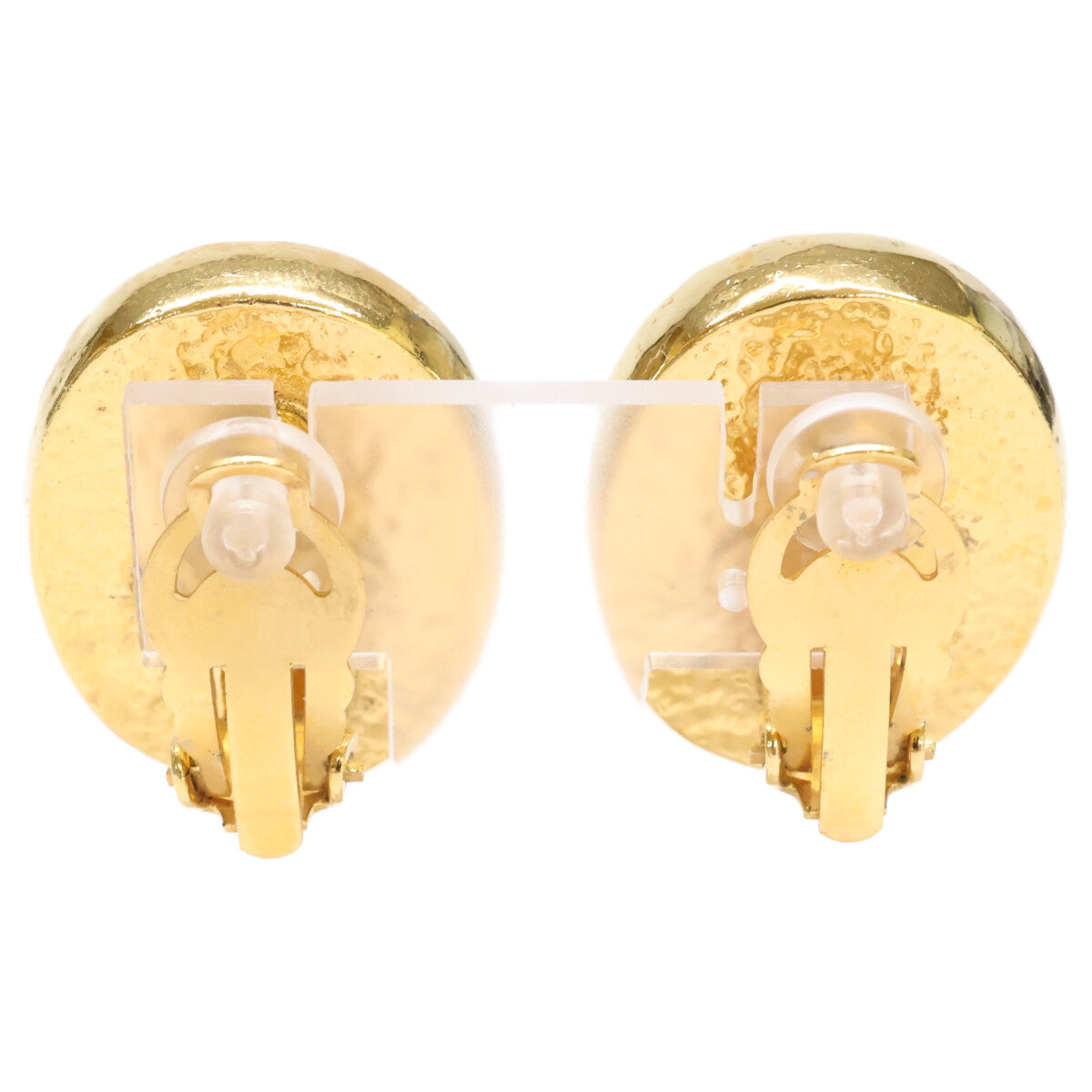 CHANEL シャネル 93A ココマーク グリポア オーバル イヤリング