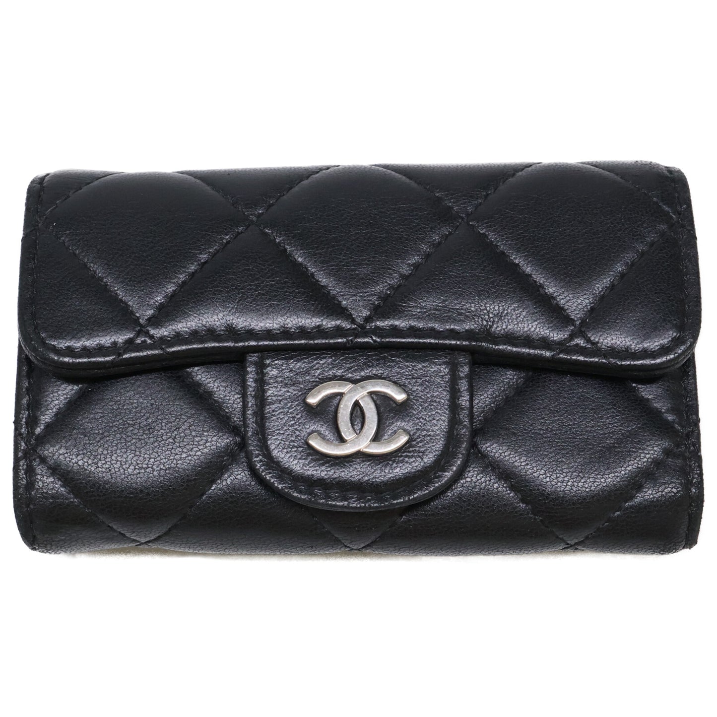 CHANEL シャネル 12番台 ココマーク ラムスキン マトラッセ キーケース