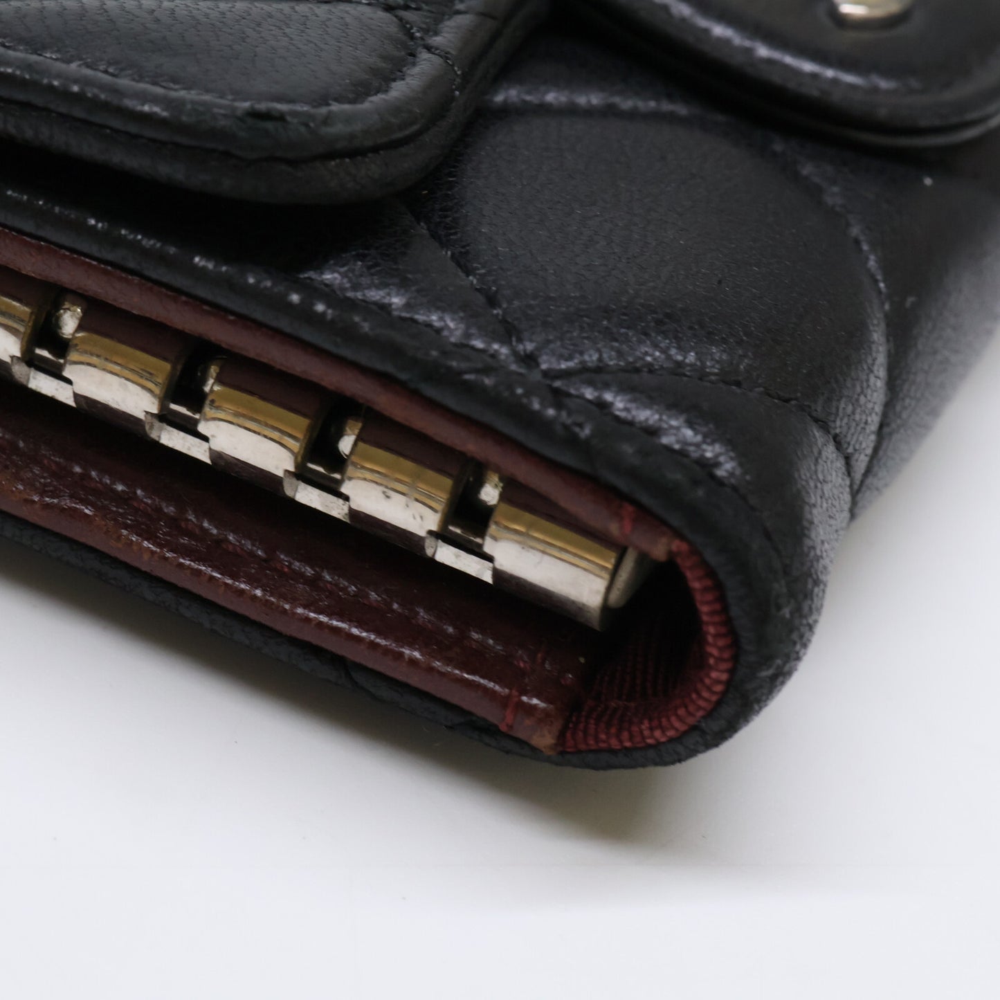 CHANEL シャネル 12番台 ココマーク ラムスキン マトラッセ キーケース