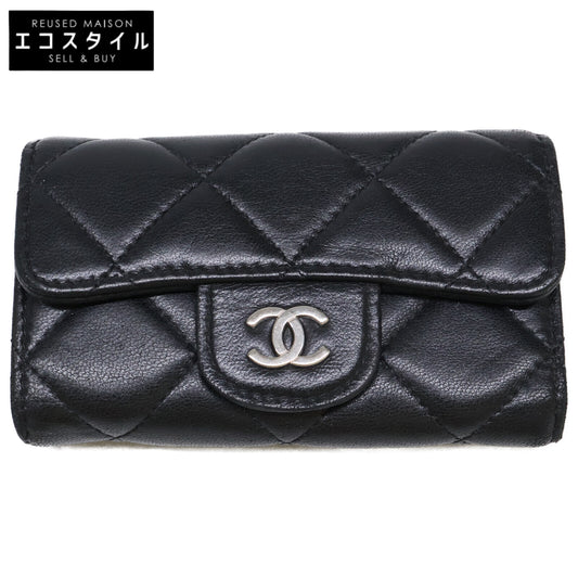 CHANEL シャネル 12番台 ココマーク ラムスキン マトラッセ キーケース