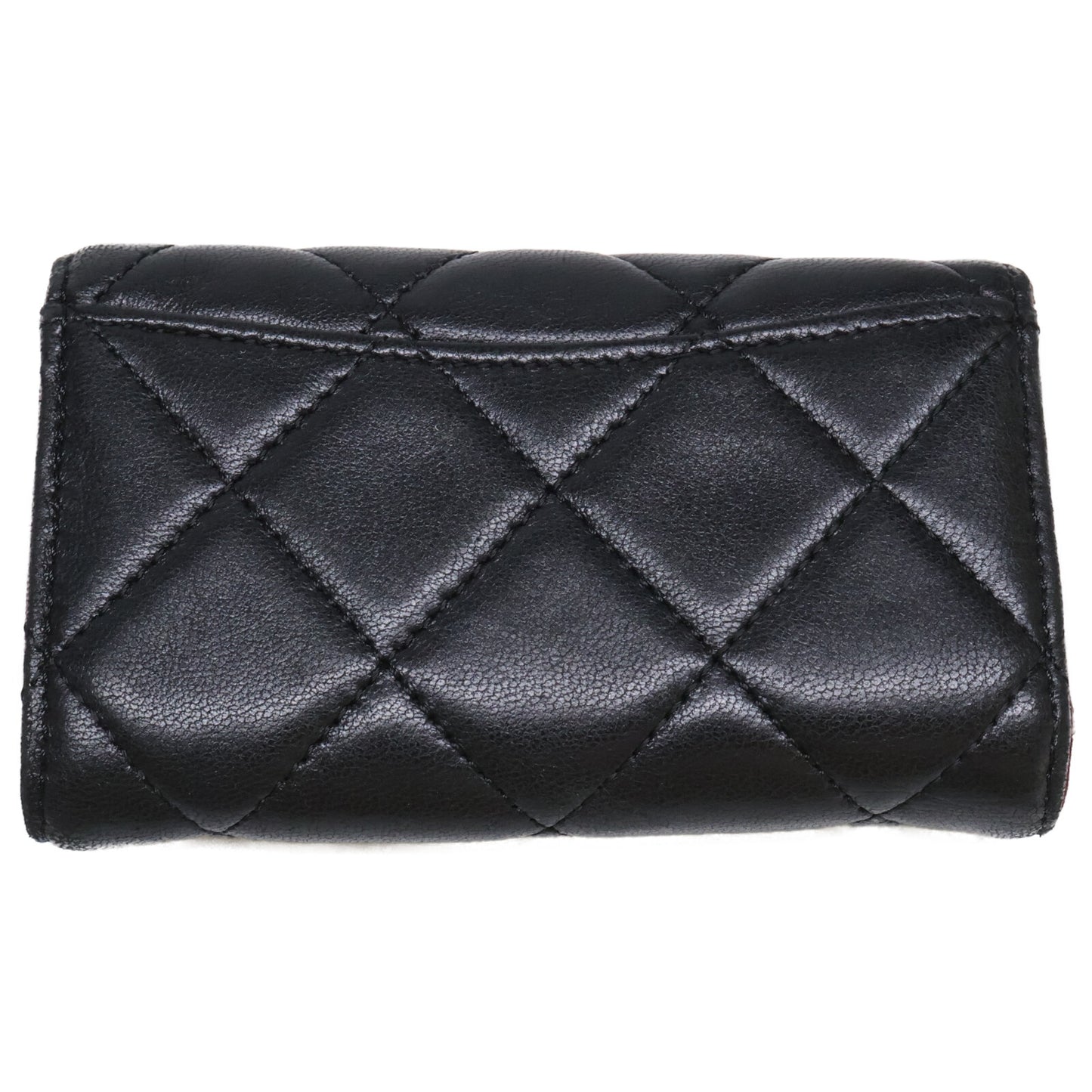 CHANEL シャネル 12番台 ココマーク ラムスキン マトラッセ キーケース