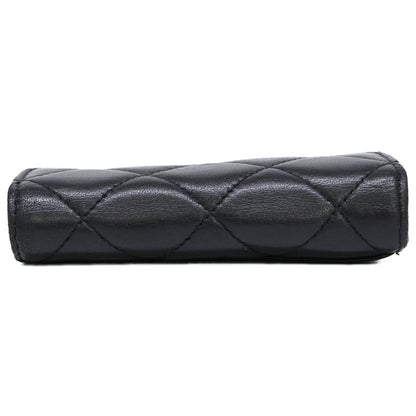 CHANEL シャネル 12番台 ココマーク ラムスキン マトラッセ キーケース