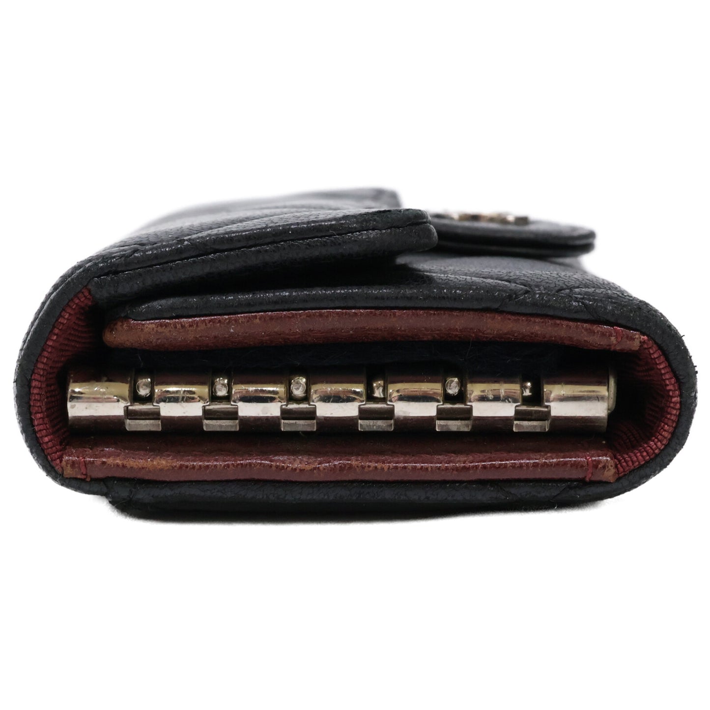 CHANEL シャネル 12番台 ココマーク ラムスキン マトラッセ キーケース