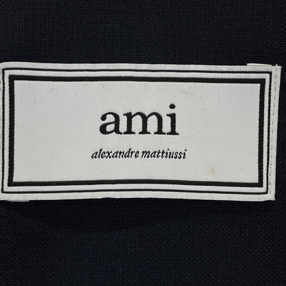 AMI PARIS アミパリス ﾈｲﾋﾞｰ H18C001.218 ｳｰﾙ100 ﾛﾝｸﾞｽﾘｰﾌﾞ ｼｬﾂ トップス 41