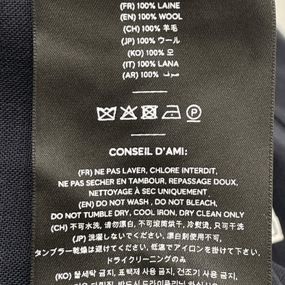 AMI PARIS アミパリス ﾈｲﾋﾞｰ H18C001.218 ｳｰﾙ100 ﾛﾝｸﾞｽﾘｰﾌﾞ ｼｬﾂ トップス 41