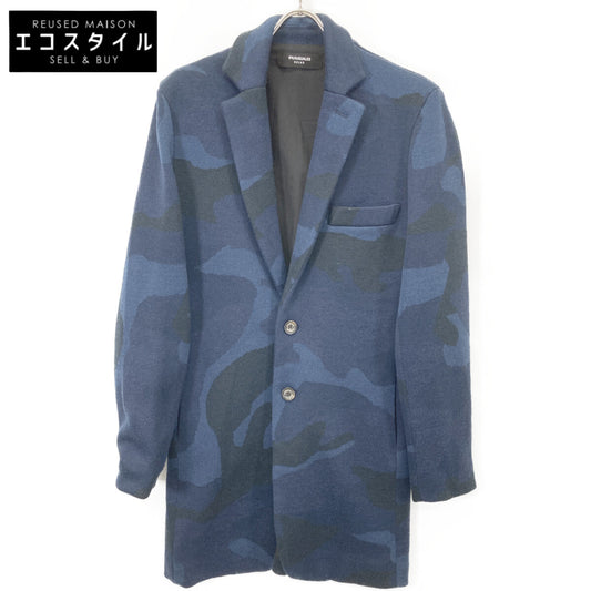 1piu1uguale3 ウノピゥウノウグァーレトレ 【RELAX】ﾈｲﾋﾞｰ ｳｰﾙ混ｶﾓﾆｯﾄﾁｪｽﾀｰｺｰﾄ コート L