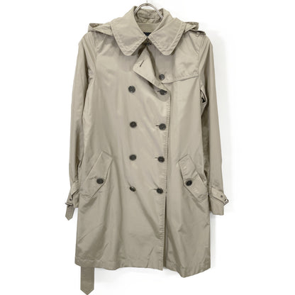 BURBERRY LONDON バーバリーロンドン ﾍﾞｰｼﾞｭ FRD59-370-40 ﾅｲﾛﾝ ﾄﾚﾝﾁｺｰﾄ コート 38