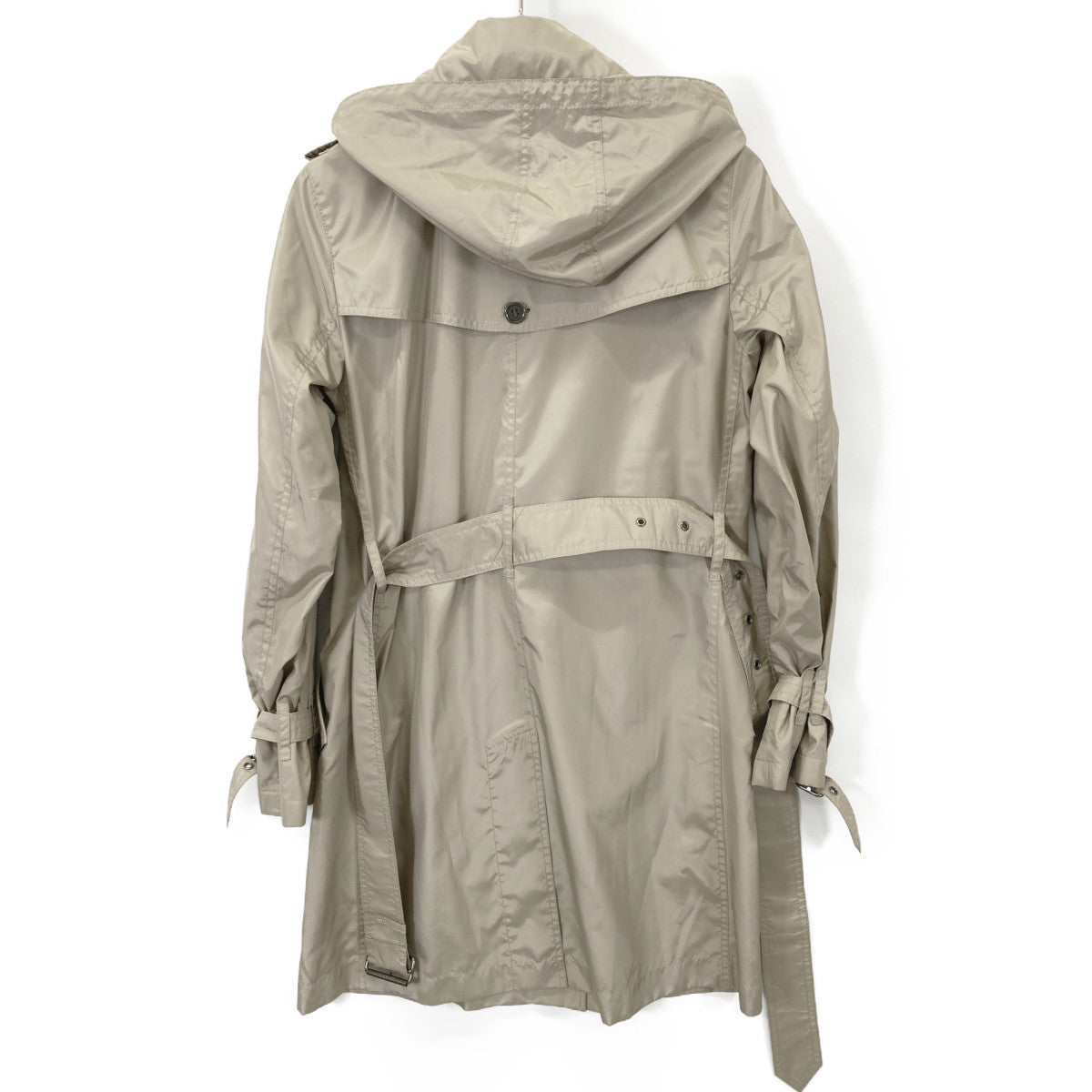 BURBERRY LONDON バーバリーロンドン ﾍﾞｰｼﾞｭ FRD59-370-40 ﾅｲﾛﾝ ﾄﾚﾝﾁｺｰﾄ コート 38