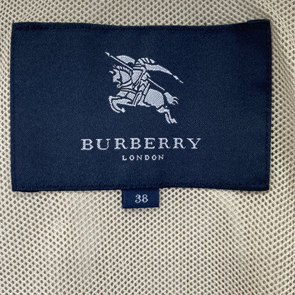 BURBERRY LONDON バーバリーロンドン ﾍﾞｰｼﾞｭ FRD59-370-40 ﾅｲﾛﾝ ﾄﾚﾝﾁｺｰﾄ コート 38