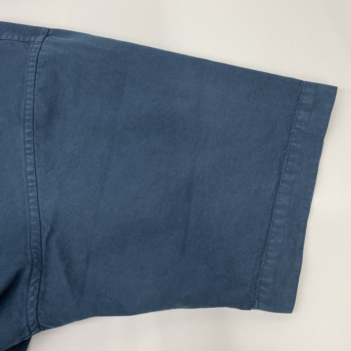 AURALEE オーラリー ﾌﾞﾙｰ PRODUCT DYED FINX GABARDINE ﾊｰﾌｽﾘｰﾌﾞｼｬﾂ トップス 5