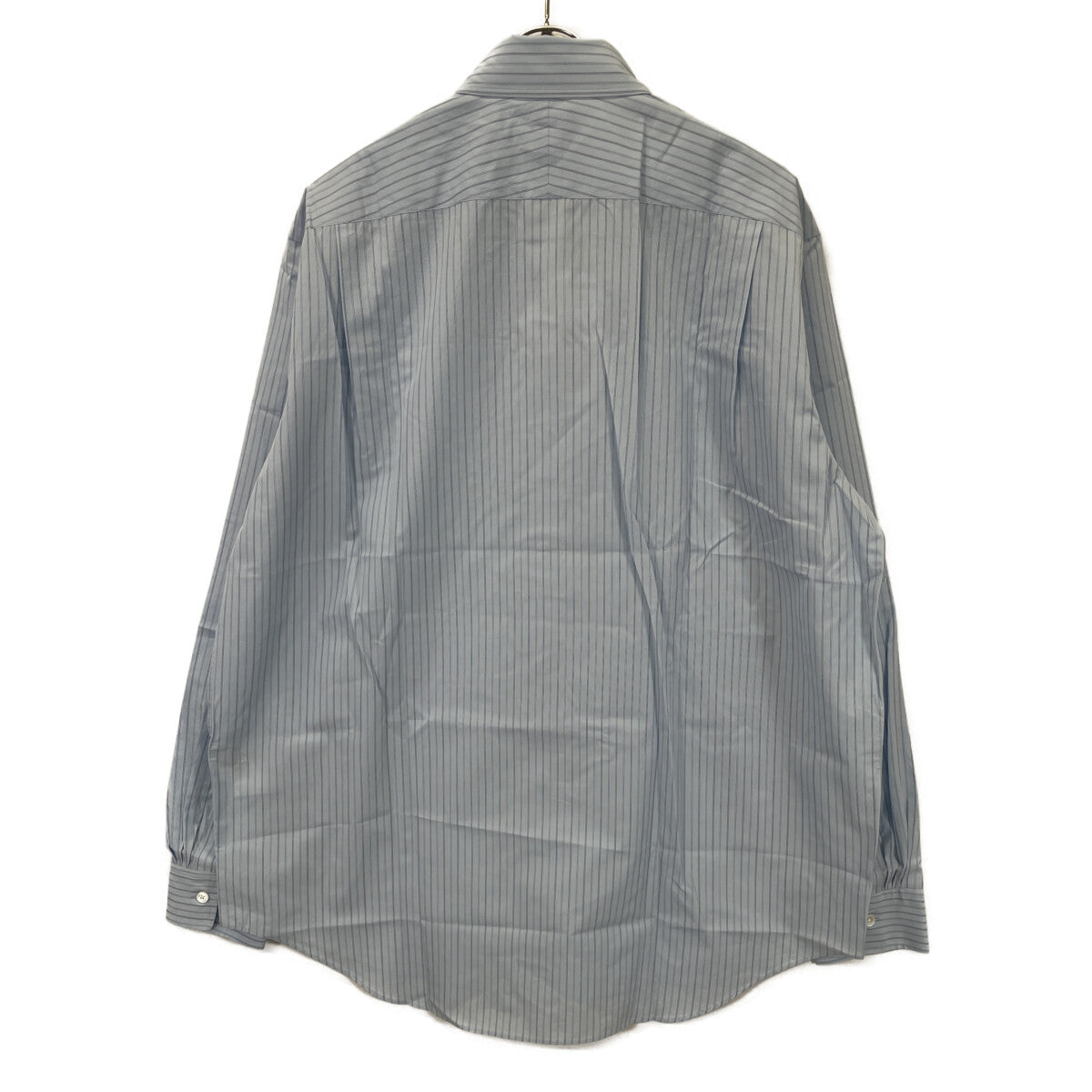 AURALEE オーラリー ﾌﾞﾙｰ SUVIN HIGH COUNT CLOTH ｽﾄﾗｲﾌﾟｼｬﾂ トップス 5