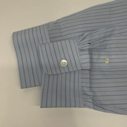 AURALEE オーラリー ﾌﾞﾙｰ SUVIN HIGH COUNT CLOTH ｽﾄﾗｲﾌﾟｼｬﾂ トップス 5