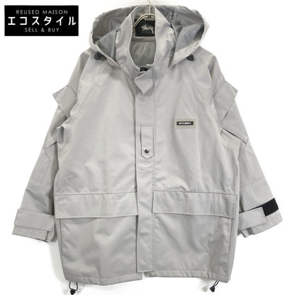 STUSSY ステューシー ｸﾞﾚｰ ﾏｳﾝﾃﾝﾊﾟｰｶｰ ジャケット S