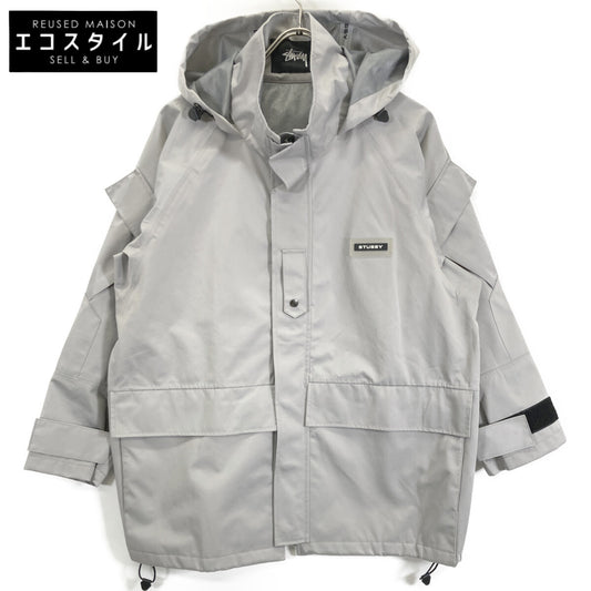STUSSY ステューシー ｸﾞﾚｰ ﾏｳﾝﾃﾝﾊﾟｰｶｰ ジャケット S