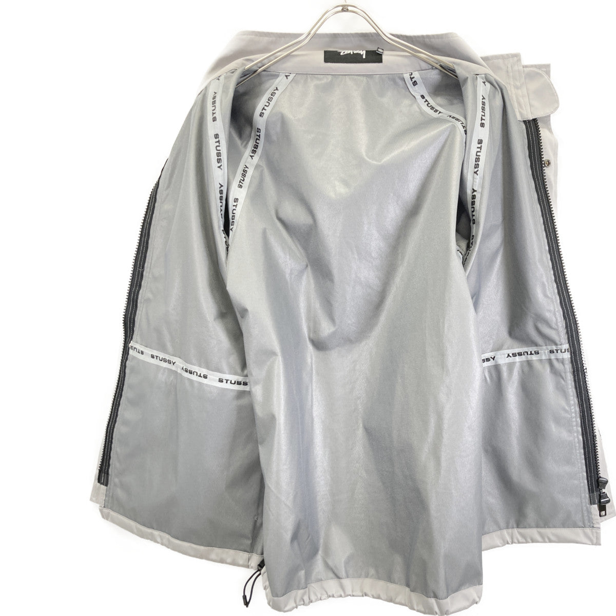 STUSSY ステューシー ｸﾞﾚｰ ﾏｳﾝﾃﾝﾊﾟｰｶｰ ジャケット S