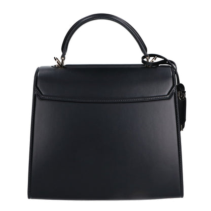 Salvatore Ferragamo サルヴァトーレフェラガモ 新品同様 Boxyz ラージ ボクシィズ ガンチーニ金具 2WAY トップハンドル ハンドバッグ