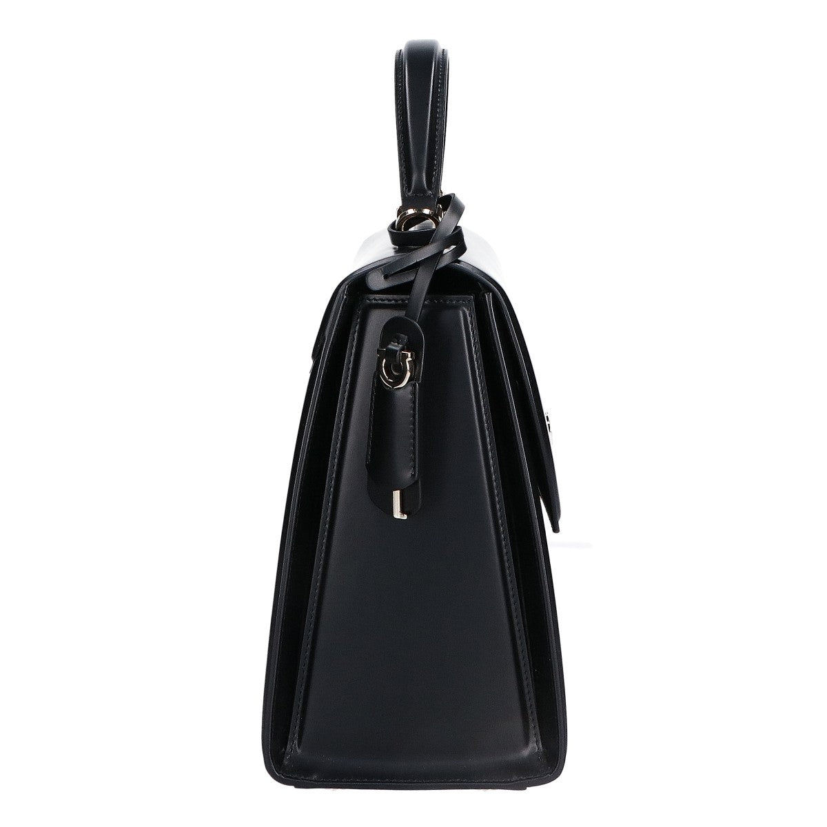 Salvatore Ferragamo サルヴァトーレフェラガモ 新品同様 Boxyz ラージ ボクシィズ ガンチーニ金具 2WAY トップハンドル ハンドバッグ