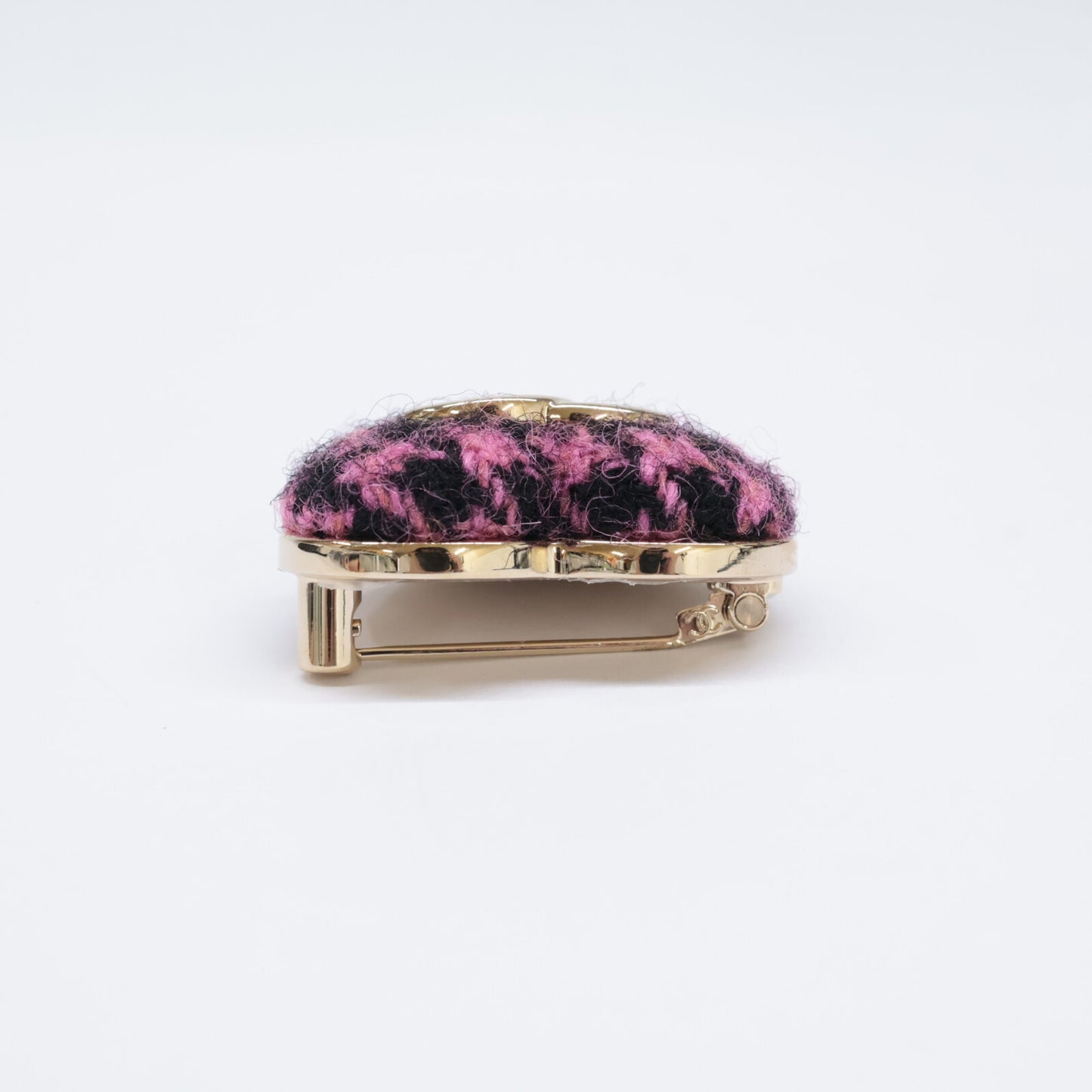 CHANEL シャネル 新品未使用 B22K ツイード ココマーク ハート ブローチ