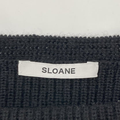 SLOANE スローン 【美品】SL9W-774 7G片畦編み メリノウール ラウンドネック プルオーバー ニットセーター/ トップス 1