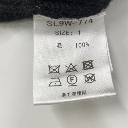 SLOANE スローン 【美品】SL9W-774 7G片畦編み メリノウール ラウンドネック プルオーバー ニットセーター/ トップス 1