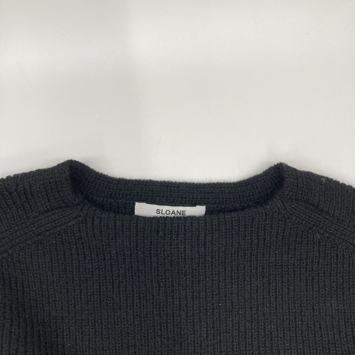 SLOANE スローン 【美品】SL9W-774 7G片畦編み メリノウール ラウンドネック プルオーバー ニットセーター/ トップス 1