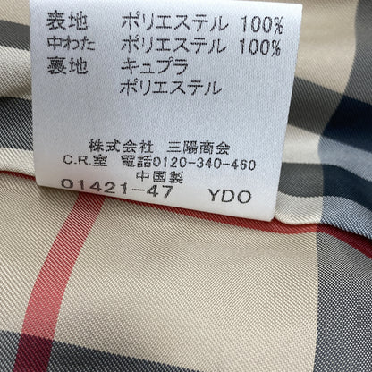 BURBERRY LONDON バーバリーロンドン 08年 ﾌﾞﾗｯｸ FS026-835-09 ｷﾙﾃｨﾝｸﾞﾌｰﾄﾞﾍﾞﾙﾄ付きｺｰﾄ コート 36
