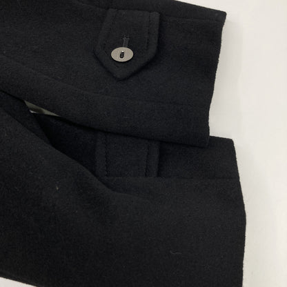 BURBERRY LONDON バーバリーロンドン ﾌﾞﾗｯｸ FN022-870-09 ｳｰﾙ×ｱﾝｺﾞﾗ ﾄﾚﾝﾁｺｰﾄ コート 36