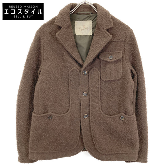 CAPALBIO カパルビオ ﾌﾞﾗｳﾝ G501W1928 ｶｾﾝﾃｨｰﾉ ｻﾌｧﾘｼﾞｬｹｯﾄ ジャケット 44