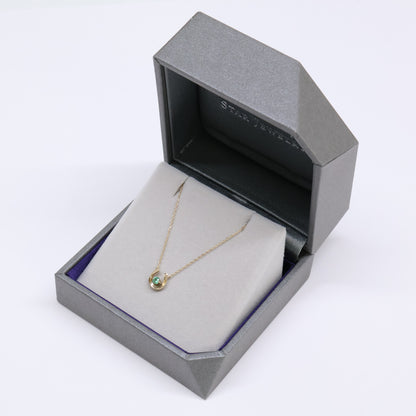 STAR JEWELRY スタージュエリー 【美品】2JN1070 K10 HORSESHOE EMERALD NECKLACE ホースシュー エメラルド ネックレス