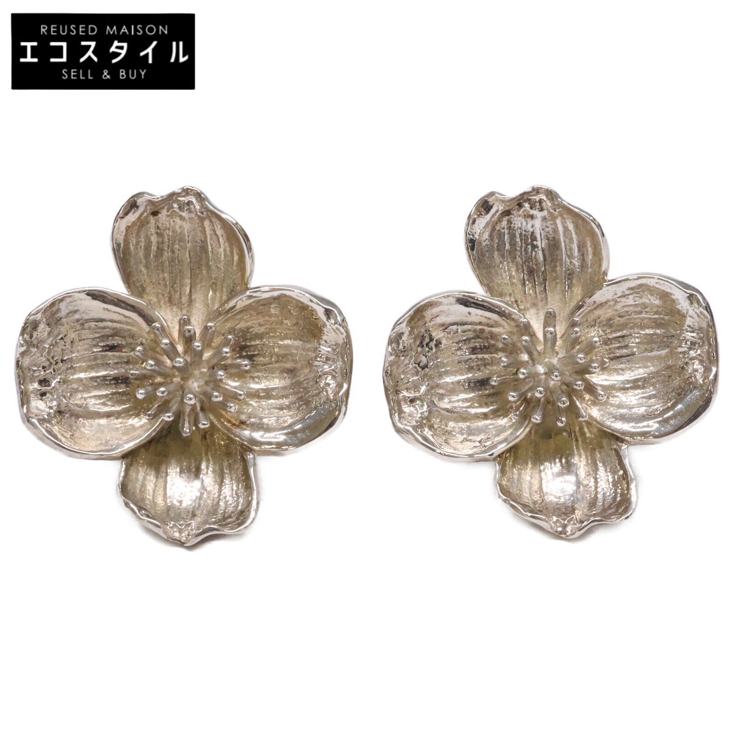 TIFFANY&Co. ティファニー SV925 ハナミズキ クリップ イヤリング