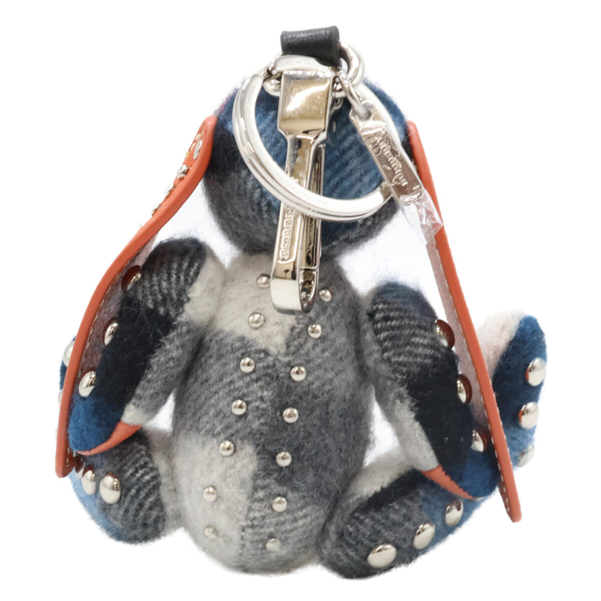 BURBERRY バーバリー 【新品同様】犬型 ファブリック/レザー キーホルダー