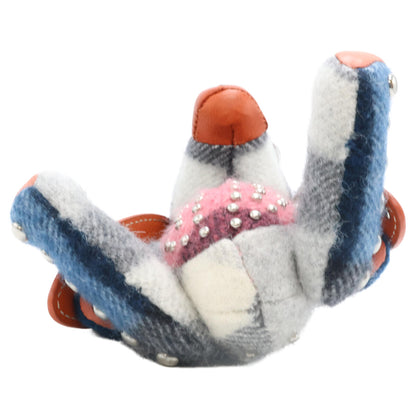 BURBERRY バーバリー 【新品同様】犬型 ファブリック/レザー キーホルダー