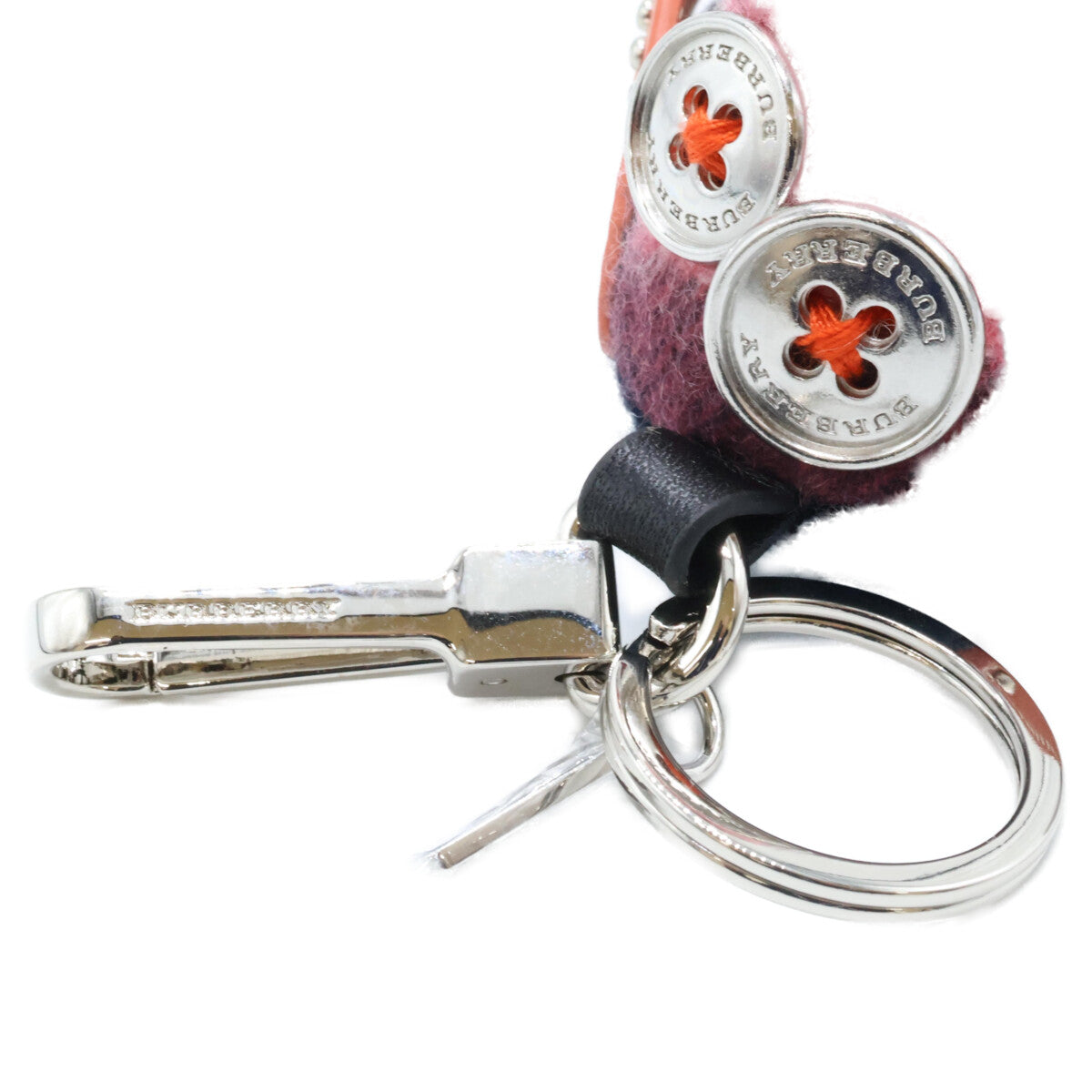 BURBERRY バーバリー 【新品同様】犬型 ファブリック/レザー キーホルダー