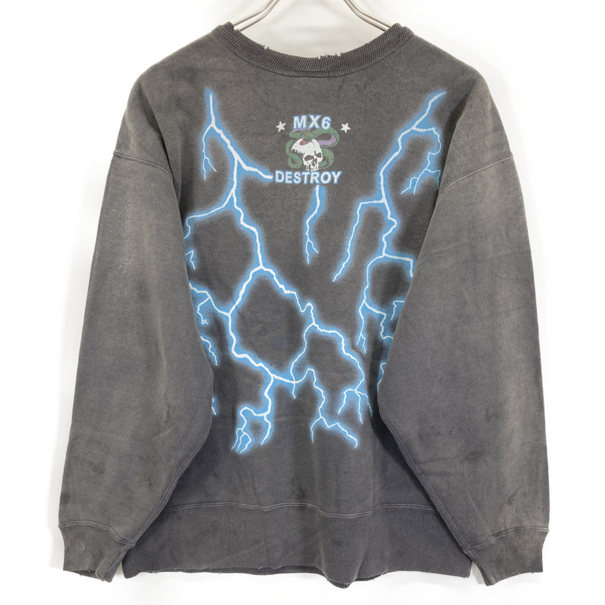 SAINT MICHAEL セントマイケル 24AW SM-YS1-0000-029 ﾌﾞﾗｯｸ CREW NECK SWEAT SHIRT MEDUSA トップス M
