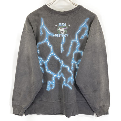 SAINT MICHAEL セントマイケル 24AW SM-YS1-0000-029 ﾌﾞﾗｯｸ CREW NECK SWEAT SHIRT MEDUSA トップス M