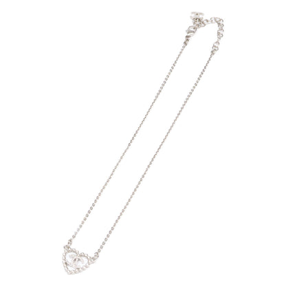 CHANEL シャネル 新品同様 C25P ABF459 B19984 ハート ラインストーンココマーク ネックレス