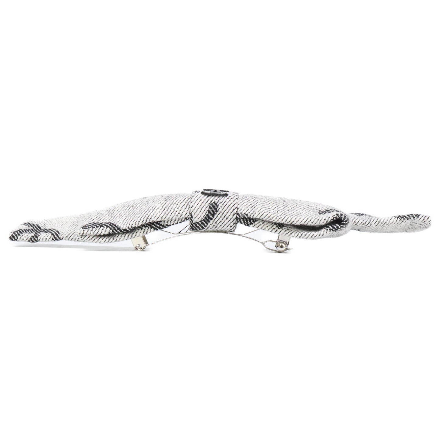 CHANEL シャネル 【美品】22S AA8273 ココマーク リボン バレッタ ヘアアクセサリー