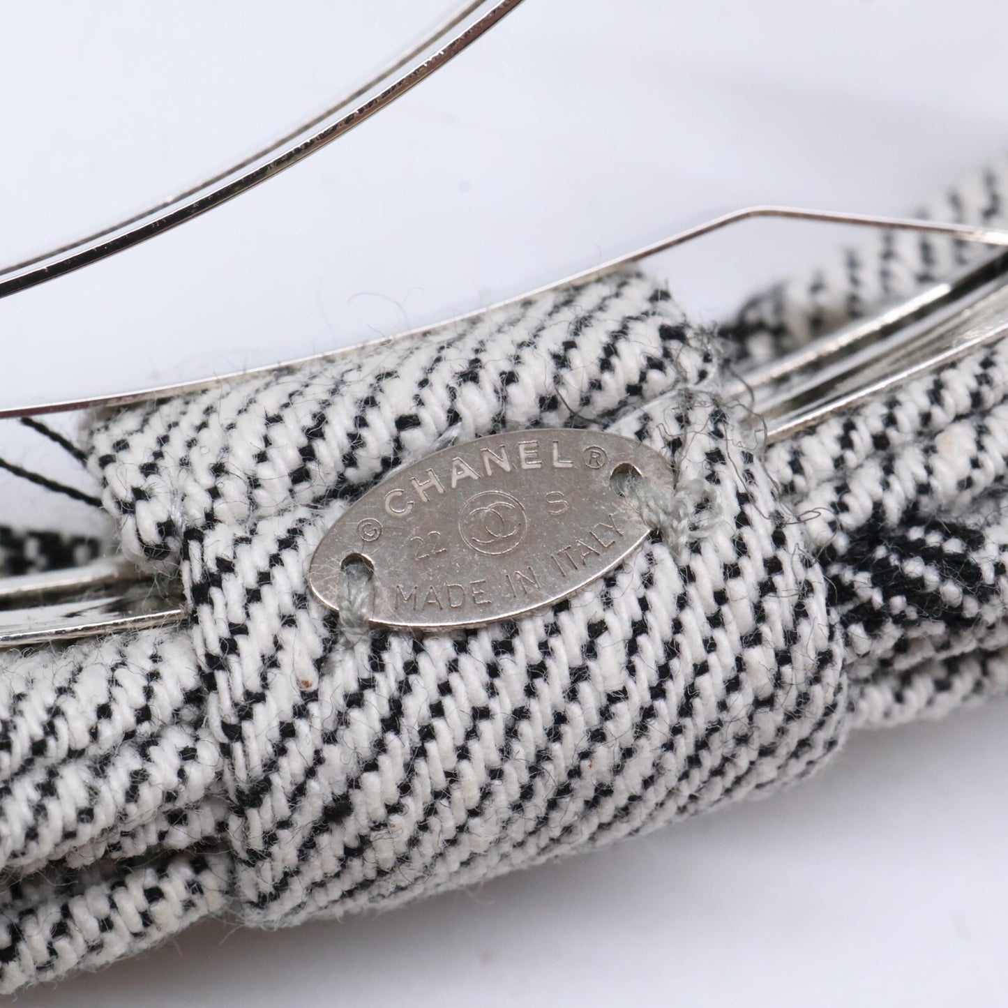 CHANEL シャネル 【美品】22S AA8273 ココマーク リボン バレッタ ヘアアクセサリー