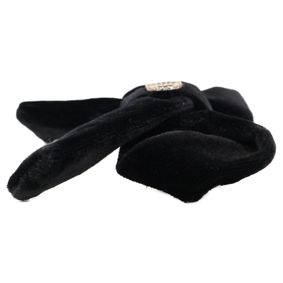 Christian Dior クリスチャンディオール 新品同様 Diorissimo ベルベット リボンバレッタ ヘアアクセサリー