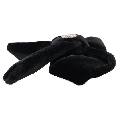 Christian Dior クリスチャンディオール 新品同様 Diorissimo ベルベット リボンバレッタ ヘアアクセサリー