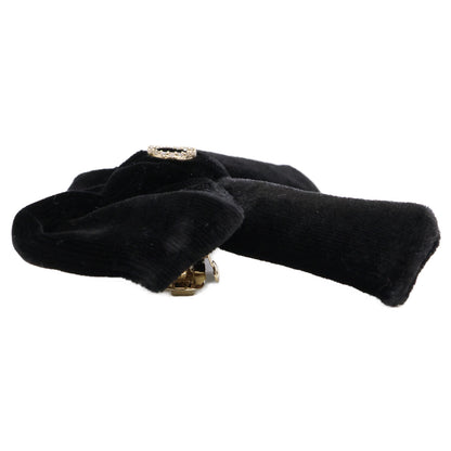 Christian Dior クリスチャンディオール 新品同様 Diorissimo ベルベット リボンバレッタ ヘアアクセサリー