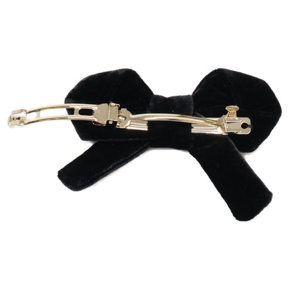 Christian Dior クリスチャンディオール 新品同様 Diorissimo ベルベット リボンバレッタ ヘアアクセサリー