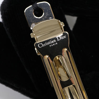 Christian Dior クリスチャンディオール 新品同様 Diorissimo ベルベット リボンバレッタ ヘアアクセサリー