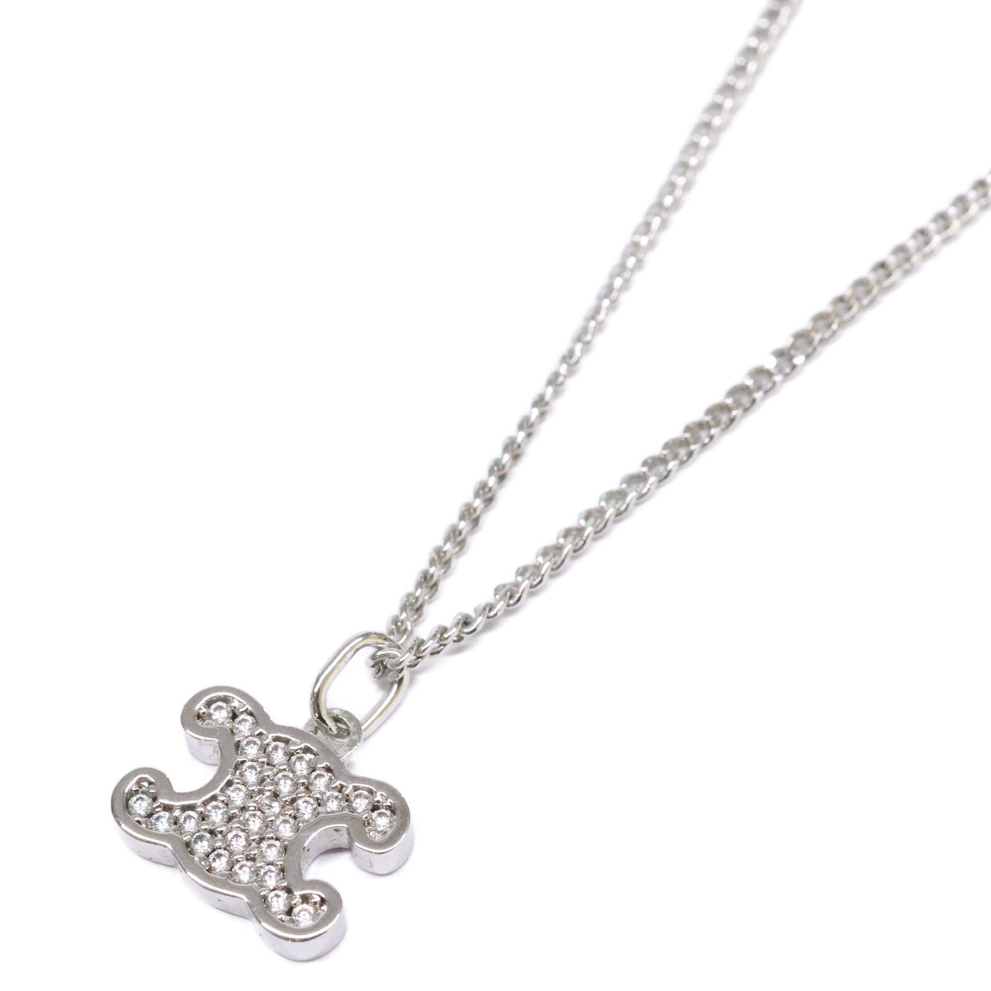 CELINE セリーヌ 460GB6BZI.36SI トリオンフ ラインストーン ネックレス