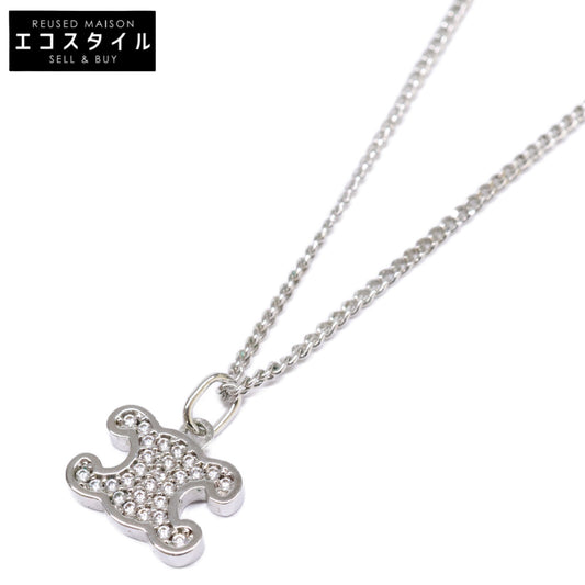 CELINE セリーヌ 460GB6BZI.36SI トリオンフ ラインストーン ネックレス